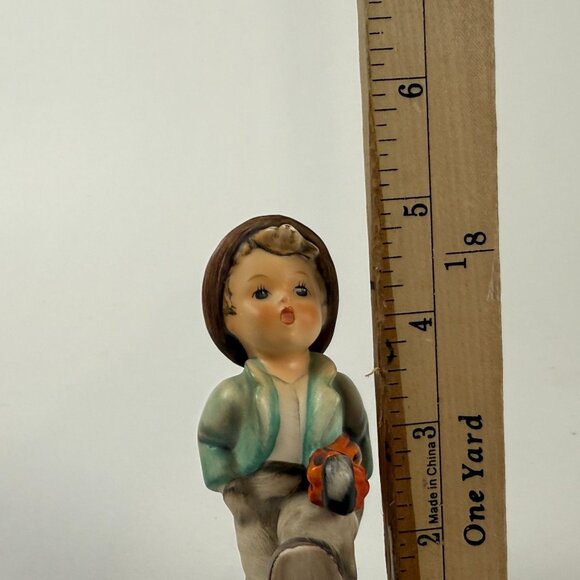 Goebel Hummel Merry Wanderer Boy Porcelain Vintage Figurine 1957-63 TMK 3 - Picture 6 of 6